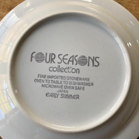 Set of Three Vintage Floral Plates - Picture 6 of 14